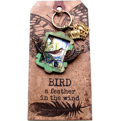 Butterfly vintage style tag