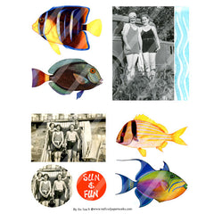 By the Sea 9 Collage Sheet