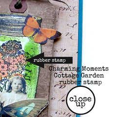 Close up of Mason Jar Rubber Stamped Card