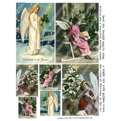 Christmas Angels Collage Sheet