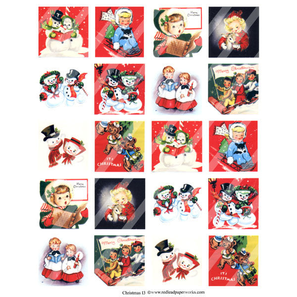 Christmas Collage Sheet 13