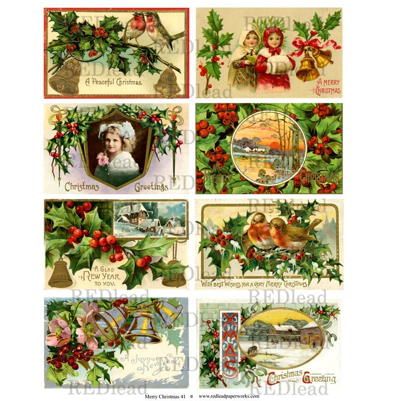Christmas Collage Sheet 41