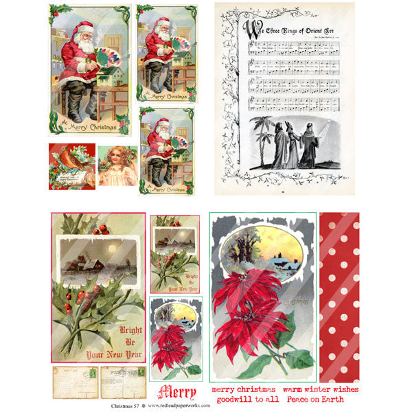 Christmas Collage Sheet 57