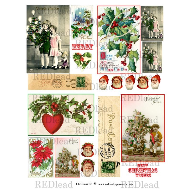 Christmas Collage Sheet #62