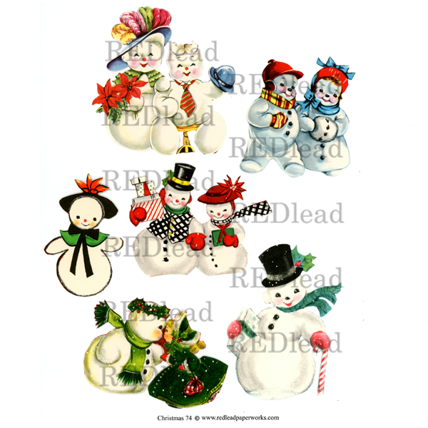 Christmas Collage Sheet 74