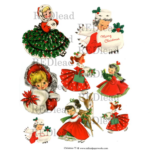 Christmas Collage Sheet 75