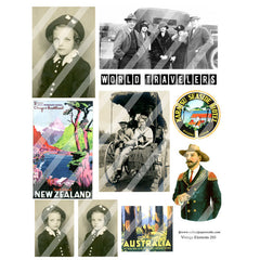 Vintage Elements 203 Travel Collage Sheet