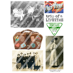 Vintage Elements 204 Travel Collage Sheet