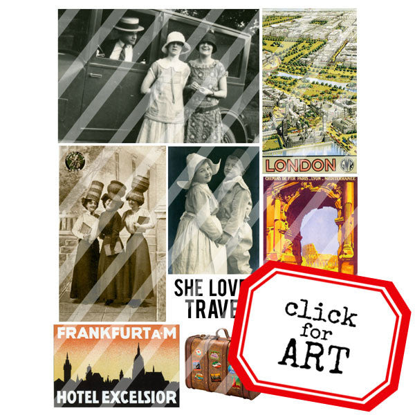 Vintage Elements 205 Travel Collage Sheet