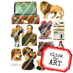 Vintage Elements 207 Travel Collage Sheet