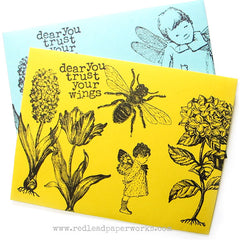 Hydrangea  & Tulip Rubber Stamps