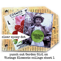 Collage Sheet Vintage Elements 1