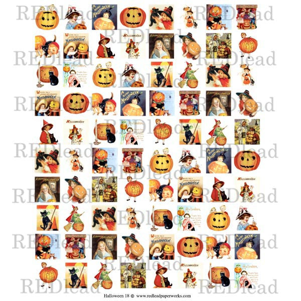 Halloween Collage Sheet 18