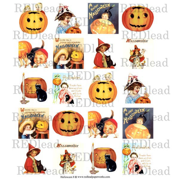 Halloween Collage Sheet 8