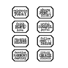 label rubber stamp