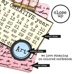 Script Rubber Stamp