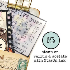 My Creative Year Calendar Rubber Stamp