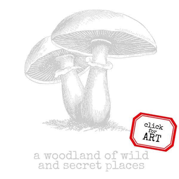 Large Mushroom Rubber Stamp