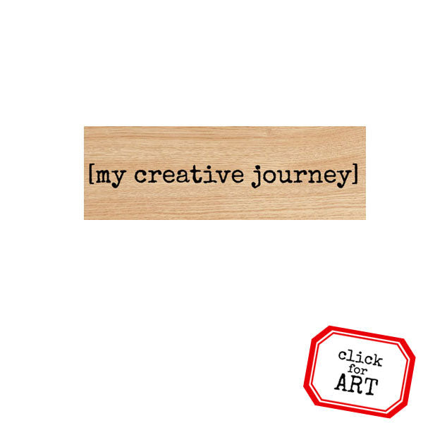 My Creative Journey Wood Mount Rubber Stamp