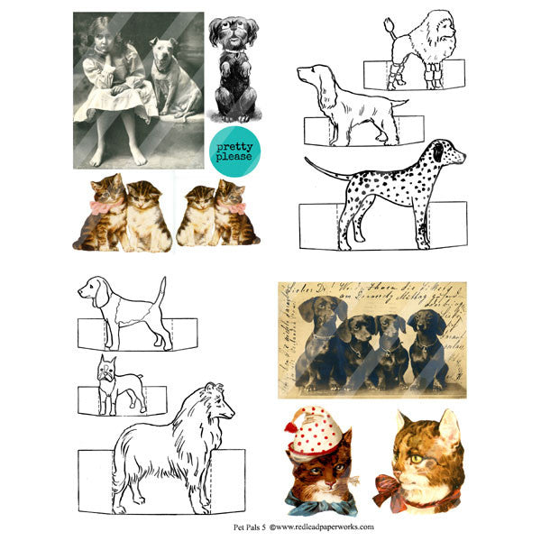 Pet Pals 5 Collage Sheet