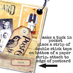 She Makes Art Wood Mounted Rubber Stamp