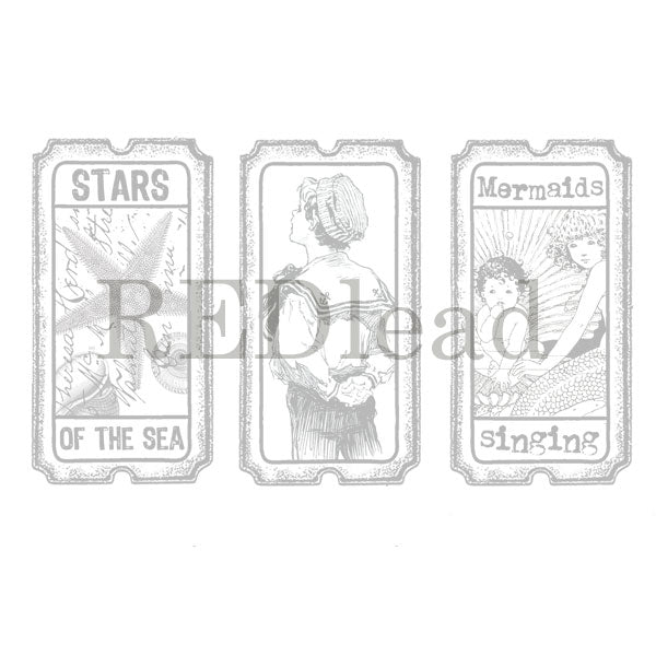 Stars of the Sea Tickets Rubber Stamp