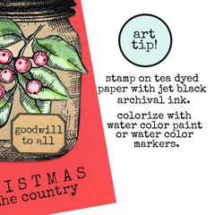 Mistletoe Rubber Stamp Save 30%