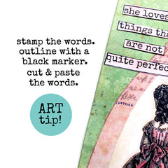 Red Lead Rubber Stamps for Artists Crafters Makers