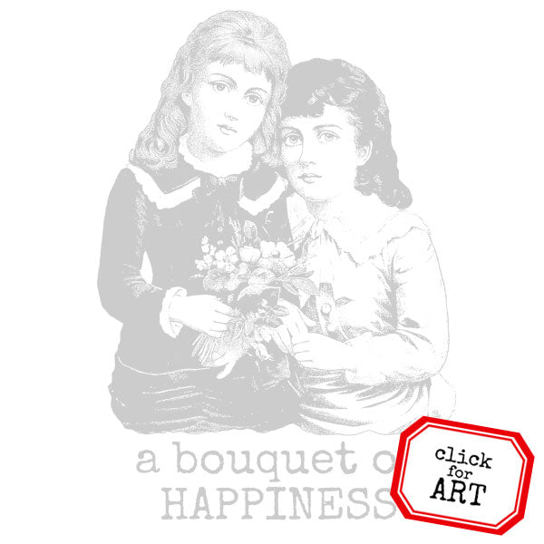 A Bouquet of Happiness Rubber Stamp