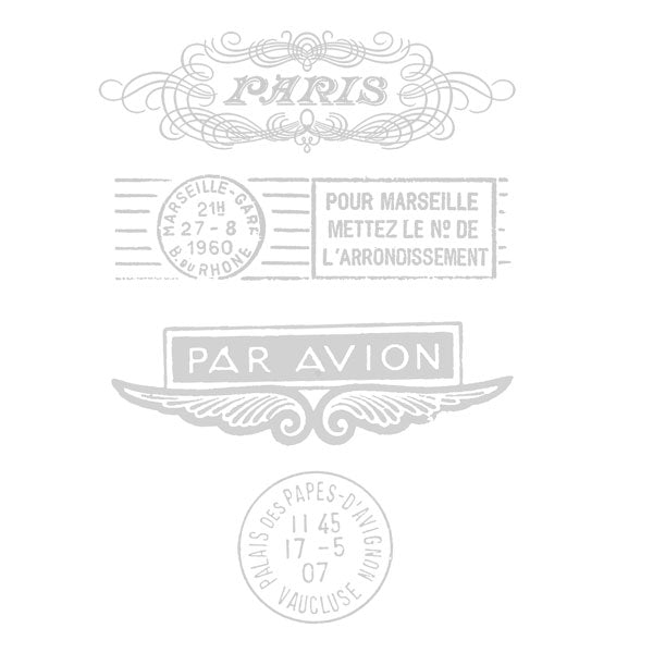 Paris Rubber Stamp Paris Par Avion