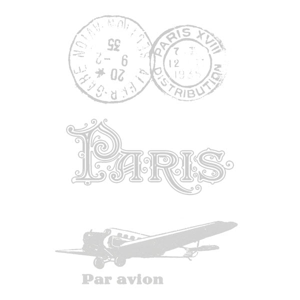 Paris Cling Mount Rubber Stamps