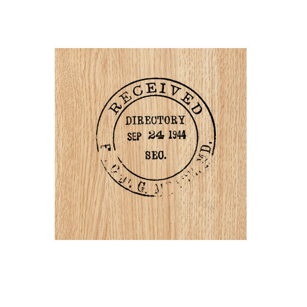 Received Directory Postmark Wood Mounted Rubber Stamp