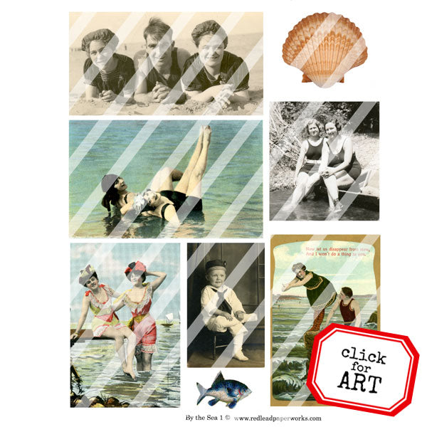 By the Sea Collage Sheet 1