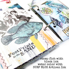 2 Friendly Fishes  Rubber Stamp SAVE 15%