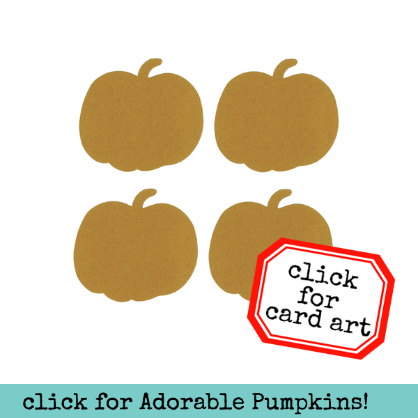 4 Small Chipboard Pumpkins