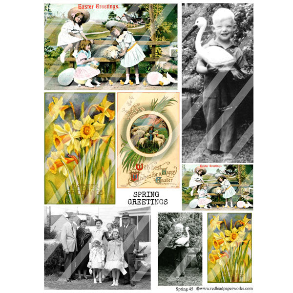 Spring Collage Sheets