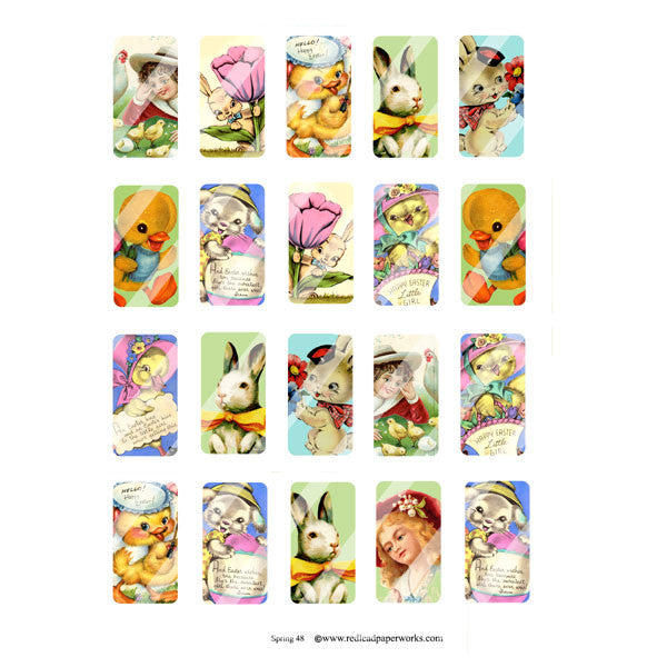 Spring Domino Collage Sheet 48