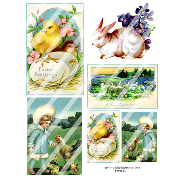 Spring Collage Sheets