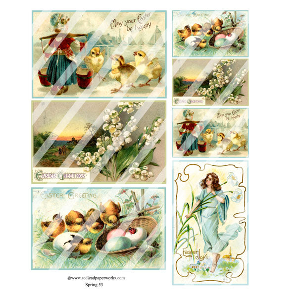 Spring 53 Collage Sheet