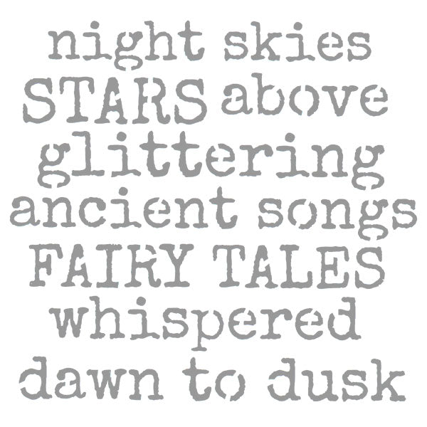 Night Skies Stars Above Stencil 6 x 6