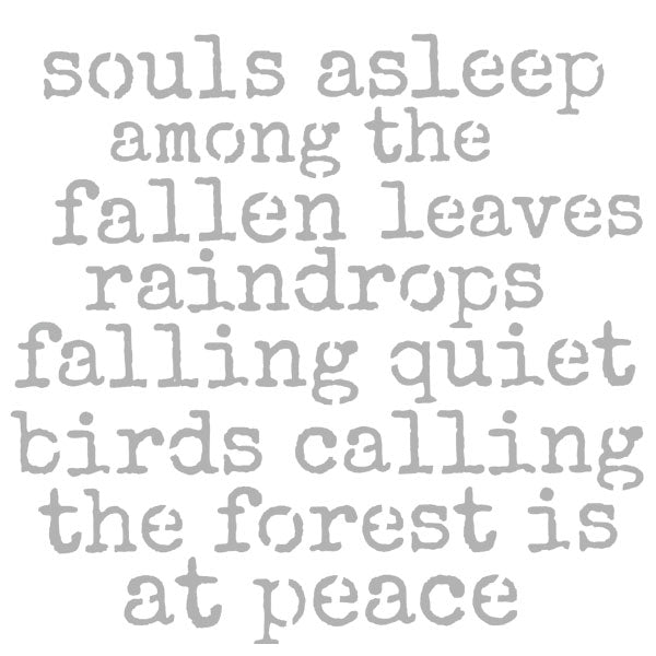 Souls Asleep Stencil 6 x 6