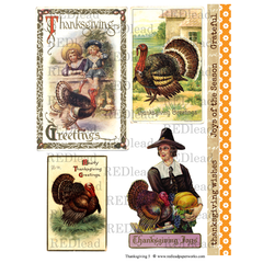 Thanksgiving Collage Sheets