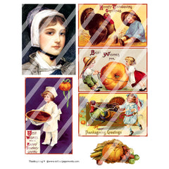 thanksgiving collage sheets