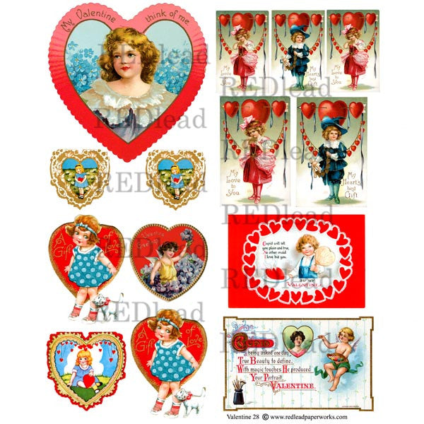 Valentine Collage Sheet 28