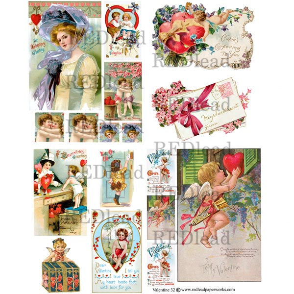 Valentine Collage Sheet 32
