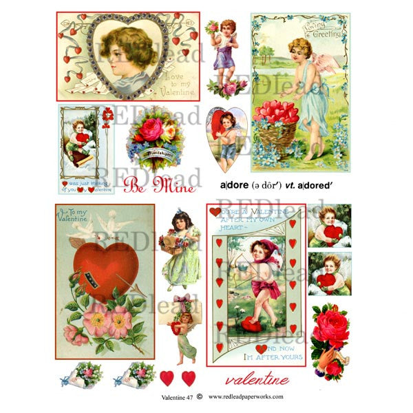 A Valentine Collage Sheet 47