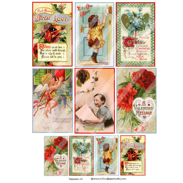 Valentine Collage Sheet 64