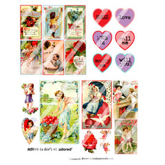 Valentine 68 Collage Sheet