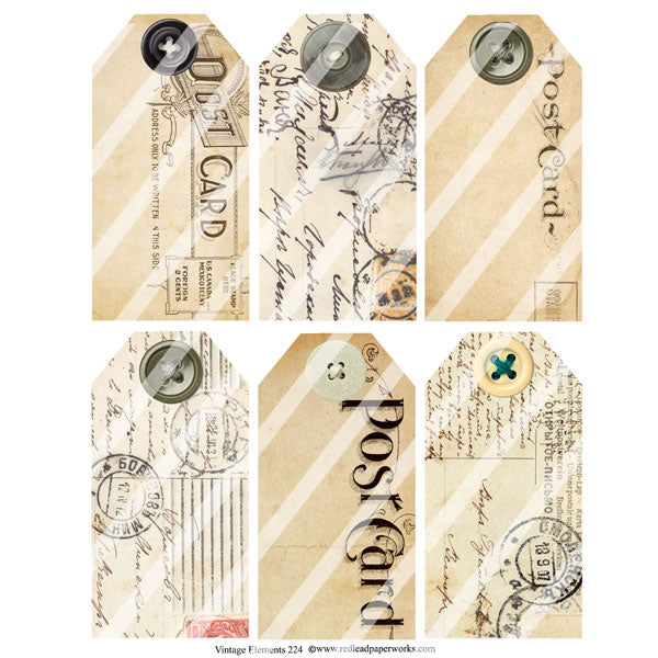 Vintage Elements 224 Collage Sheet