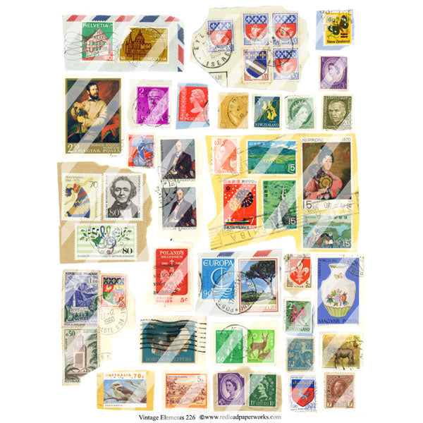 postage collage sheets